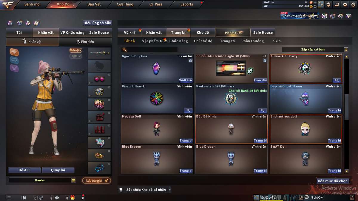 shop acc cf uy tin gia re